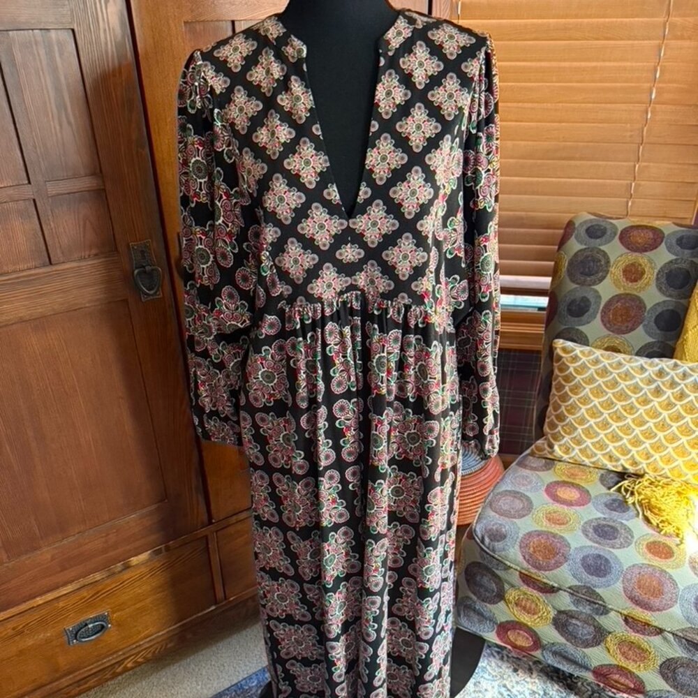 Boden Long Sleeve Print Dress